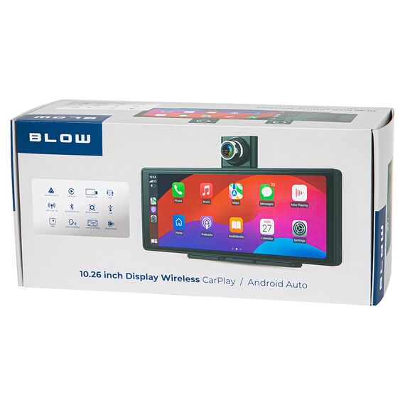 Wireless CarPlay5.0 BLOW Multimedia Station with video recorder and rear view camera | Techbox