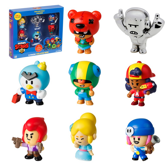 BRAWL STARS S1 FIGURES - 8 PACK DELUXE BOX VER.B - Model Kits - Collectibles - Techbox