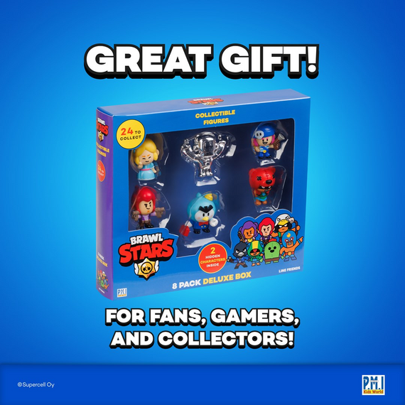 BRAWL STARS S1 FIGURES - 8 PACK DELUXE BOX VER.B - Model Kits - Collectibles - Techbox