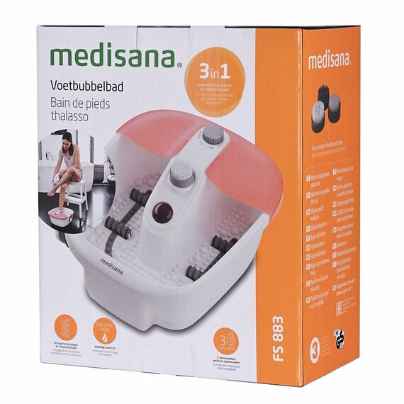 Medisana FS 883 Foot Spa foot bath 80 W Orange, White | Techbox