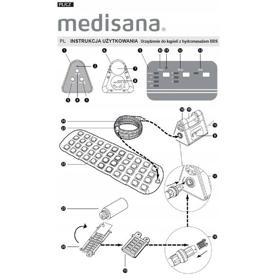 Bubble bath mat BBS Bath Spa New Medisana 88389 - Massage - Health - Techbox