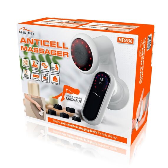 Wireless anti-cellulite massager ANTICELL MASSAGER MT6536 | Techbox