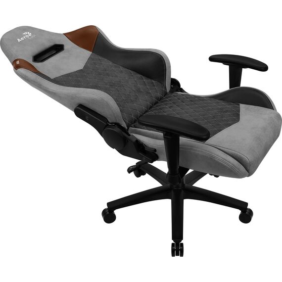 Aerocool DUKE AeroSuede Universal gaming chair Black, Brown, Grey | Techbox