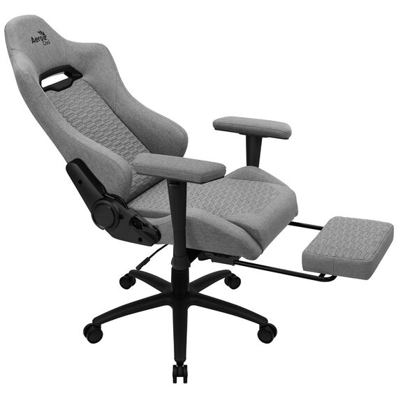 Aerocool ROYALASHGR Premium Ergonomic Gaming Chair Legrest Aeroweave Technology Grey | Techbox