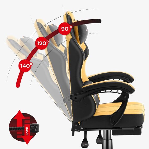 Force 3.7 gaming chair Yellow | Techbox