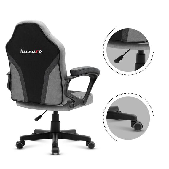 Gaming chair for children Huzaro HZ-Ranger 1.0 Gray Mesh, gray and black | Techbox