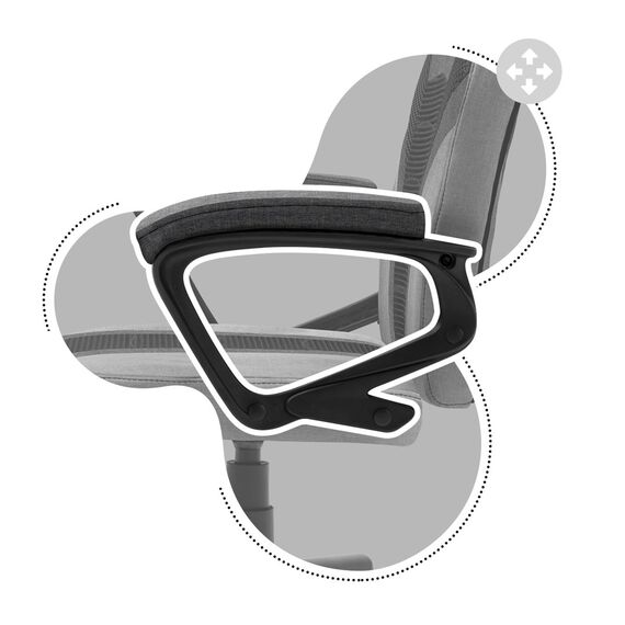 Gaming chair for children Huzaro HZ-Ranger 1.0 Gray Mesh, gray and black | Techbox