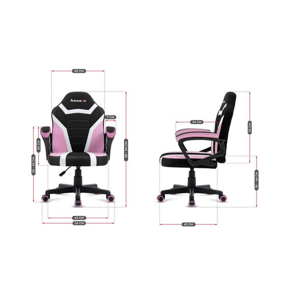 Gaming chair for children Huzaro Ranger 1.0 Pink Mesh | Techbox