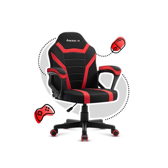 Gaming chair for children Huzaro Ranger 1.0 Red Mesh, black, red | Techbox