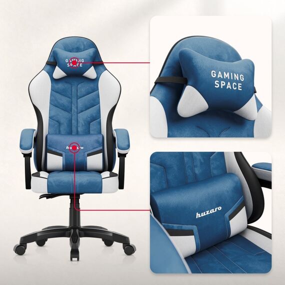 Huzaro Force 2.7 Black Carbon Gaming chair Blue | Techbox