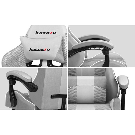 HUZARO FORCE 4.7 WHITE MESH GAMING CHAIR - Gaming Furniture - Gaming - Techbox