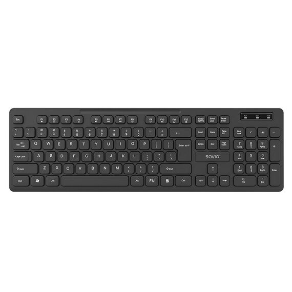 Savio KB-02 keyboard Home/Office USB QWERTY Black | Techbox