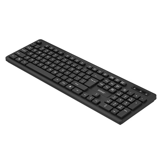 Savio KB-02 keyboard Home/Office USB QWERTY Black | Techbox