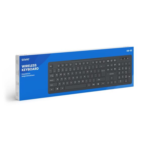 Savio KB-02 keyboard Home/Office USB QWERTY Black | Techbox