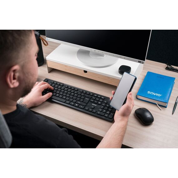 Savio KB-02 keyboard Home/Office USB QWERTY Black | Techbox