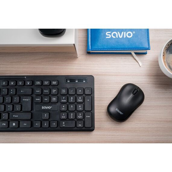 Savio KB-02 keyboard Home/Office USB QWERTY Black | Techbox