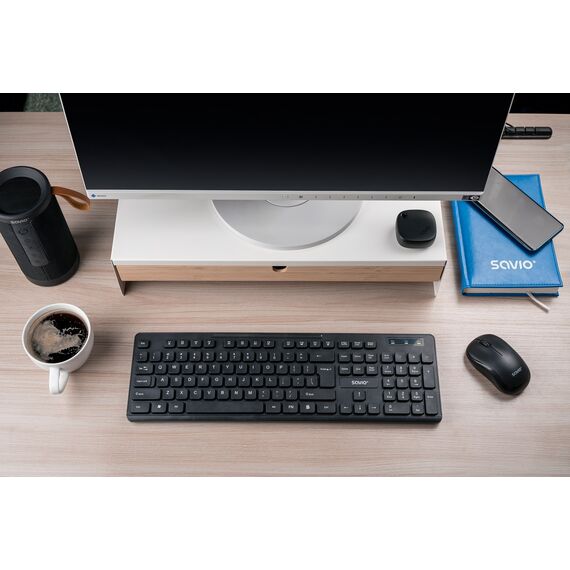 Savio KB-02 keyboard Home/Office USB QWERTY Black | Techbox