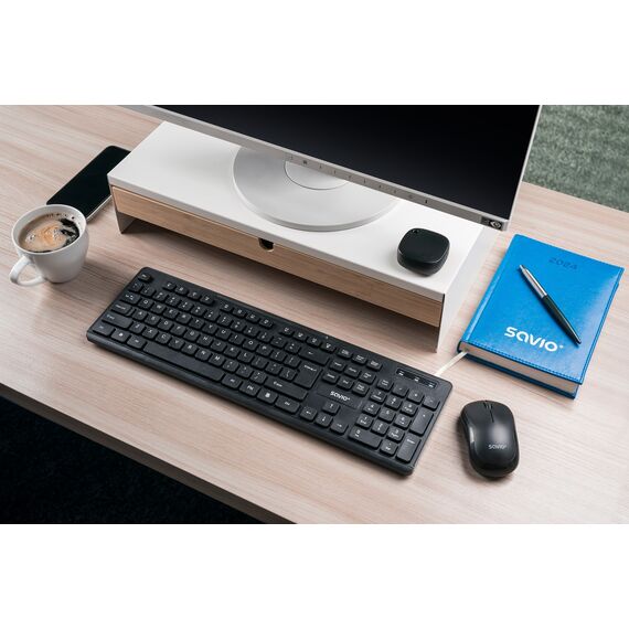 Savio KB-02 keyboard Home/Office USB QWERTY Black | Techbox