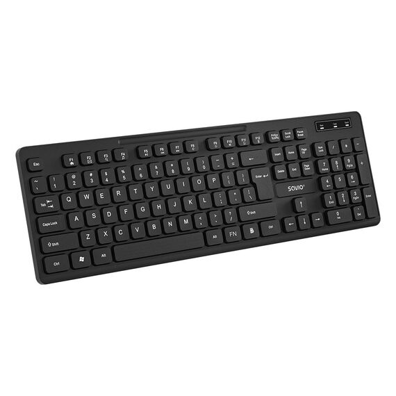 Savio KB-02 keyboard Home/Office USB QWERTY Black | Techbox