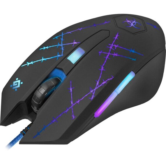 Defender Forced GM-020L mouse Gaming Ambidextrous USB Type-A Optical 3200 DPI - Mice - Keyboards & Mice - Techbox