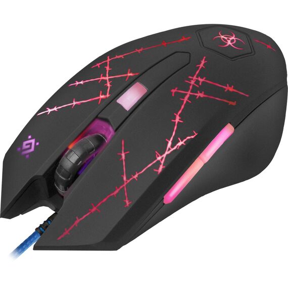Defender Forced GM-020L mouse Gaming Ambidextrous USB Type-A Optical 3200 DPI - Mice - Keyboards & Mice - Techbox