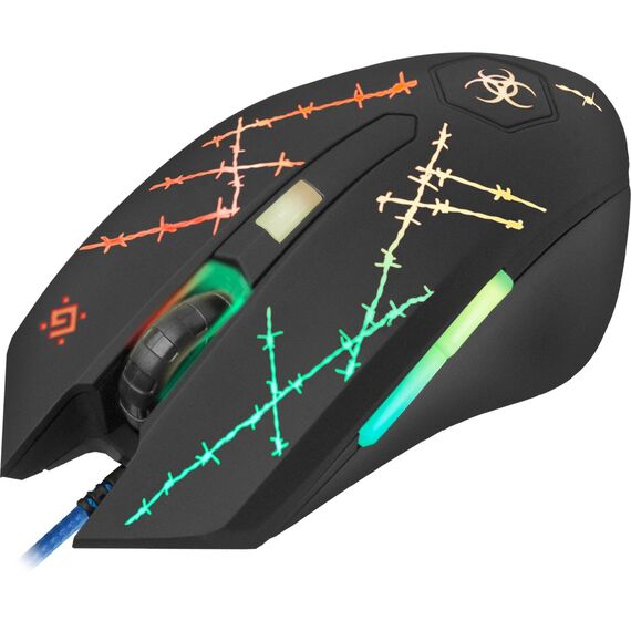 Defender Forced GM-020L mouse Gaming Ambidextrous USB Type-A Optical 3200 DPI - Mice - Keyboards & Mice - Techbox