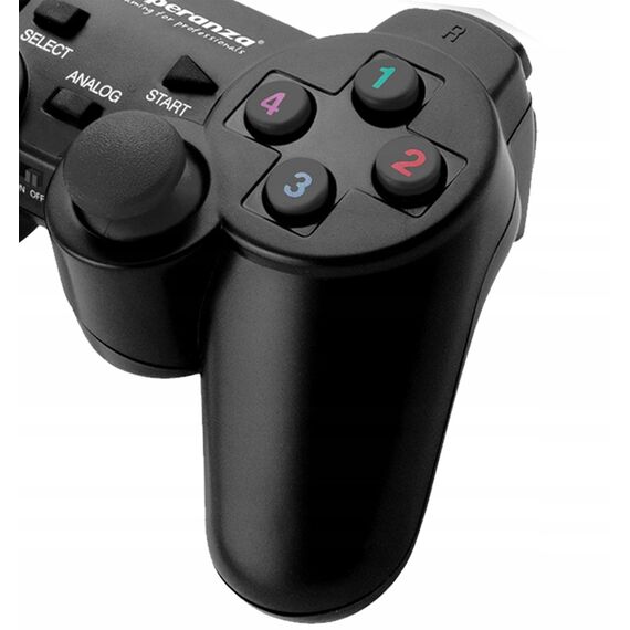 Esperanza EGG108K Gaming Controller Black USB 2.0 Gamepad Analogue / Digital PC, Playstation 3 - Game Controllers - Gaming - Techbox