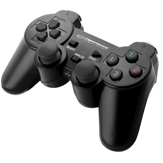 Esperanza EGG108K Gaming Controller Black USB 2.0 Gamepad Analogue / Digital PC, Playstation 3 - Game Controllers - Gaming - Techbox