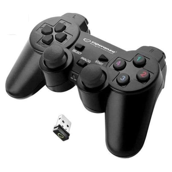Esperanza EGG108K Gaming Controller Black USB 2.0 Gamepad Analogue / Digital PC, Playstation 3 - Game Controllers - Gaming - Techbox