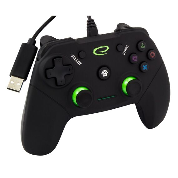 Esperanza EGG110K Gaming Controller Gamepad PC,Playstation 3 Analogue / Digital USB 2.0 Black - PS3 Accessories - Accessories for Consoles - Techbox