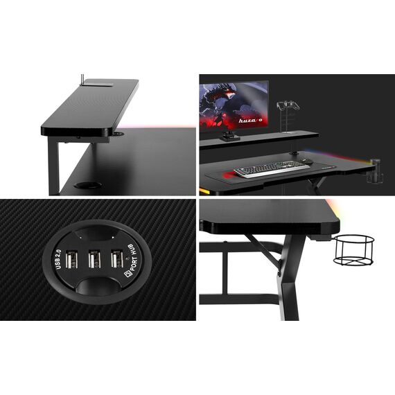 GAMING DESK HUZARO HERO 5.0 RGB | Techbox