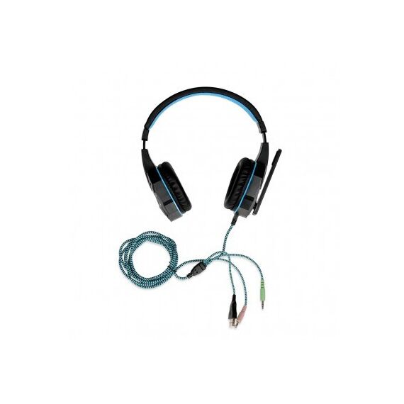 iBox X8 Headset Wired Head-band Gaming Black, Blue | Techbox