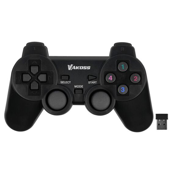 Vakoss GP-3925BK Gaming Controller Black RF Gamepad Analogue / Digital PC, Playstation 3 | Techbox