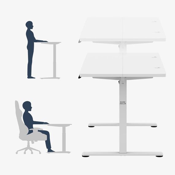 Electric desk Leader 7.3 White - Gaming Furniture - Gaming - Techbox