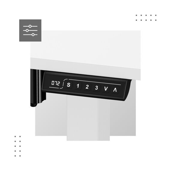 Electric desk MA-Leader 7.0 White - Gaming Furniture - Gaming - Techbox
