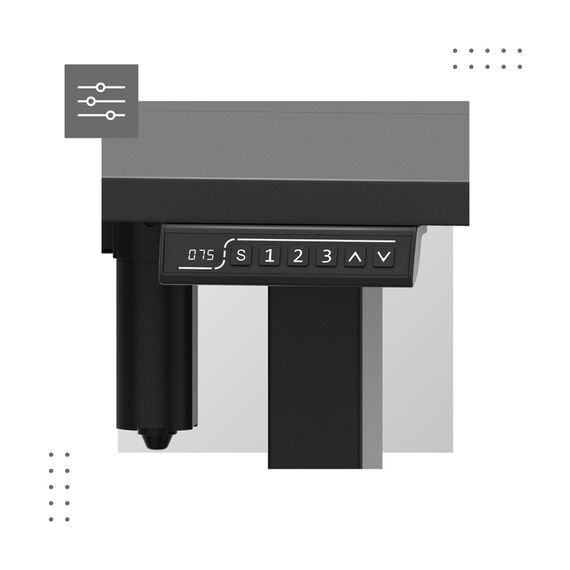 Electric desk MA-Leader 7.6 Black - Gaming Furniture - Gaming - Techbox