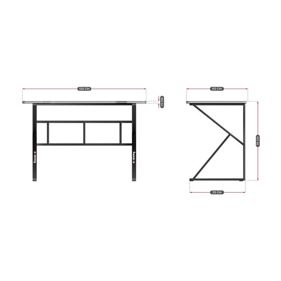 Gaming desk - Huzaro Hero 1.6 Black | Techbox