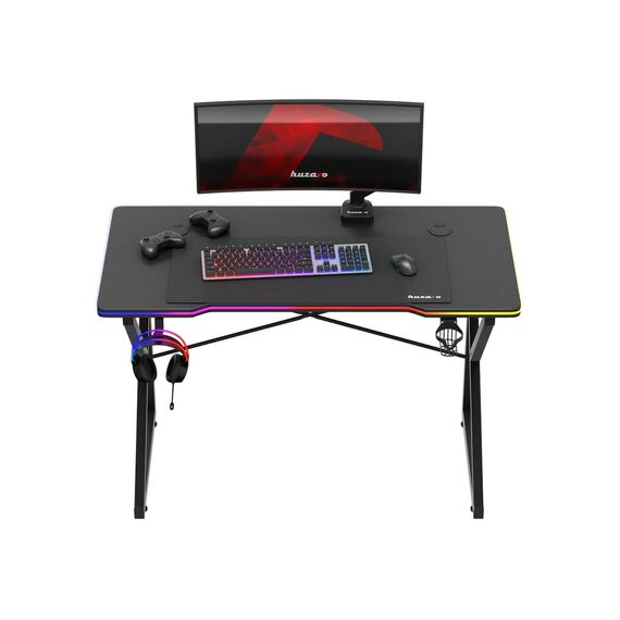 Huzaro Hero 1.7 RGB Black - gaming table | Techbox