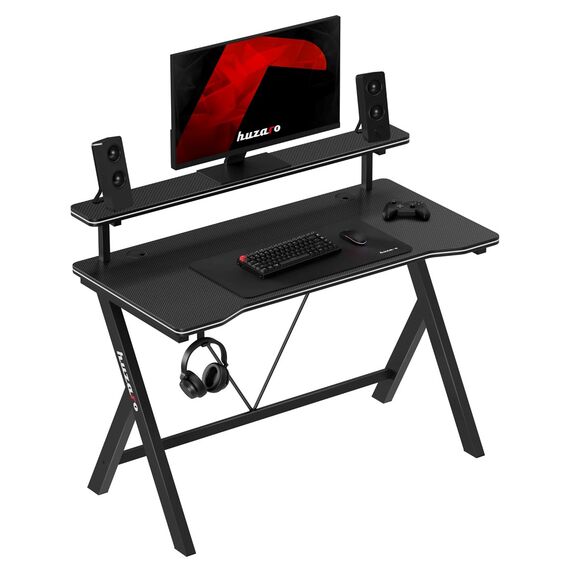 Huzaro Hero 1.9 Black gaming desk | Techbox