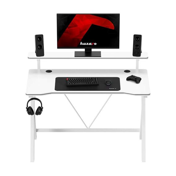 Huzaro Hero 1.9 White Gaming Desk | Techbox