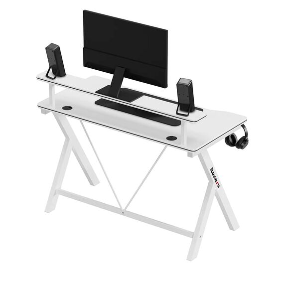 Huzaro Hero 1.9 White Gaming Desk | Techbox