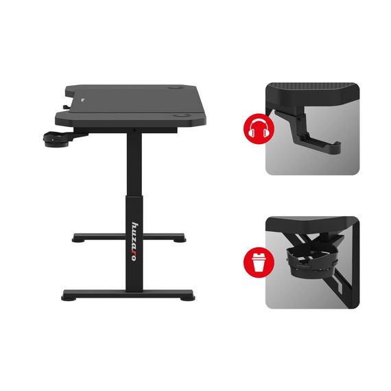 Huzaro Hero 2.6 gaming desk Black | Techbox