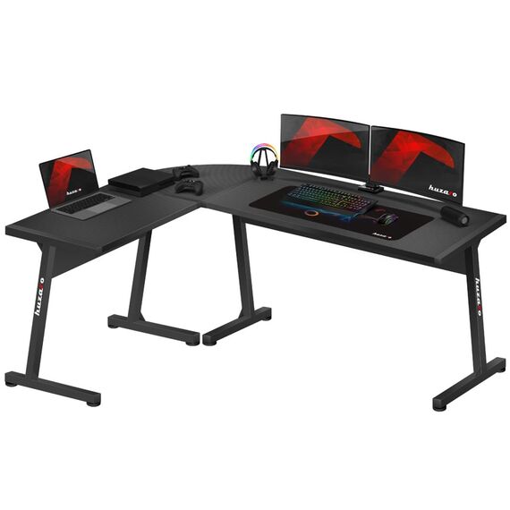 HUZARO HERO 6.0 BLACK GAMING DESK | Techbox