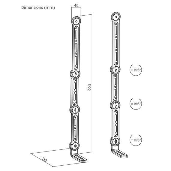 Maclean universal VESA mount for soundbar, 15kg max, MC-335 - Electronic Accessories - Image & Sound - Techbox