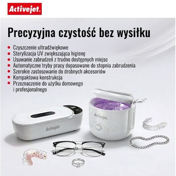 Activejet AUC-200 white UV ultrasonic cleaner - Various Cleaners - Cleaning - Techbox