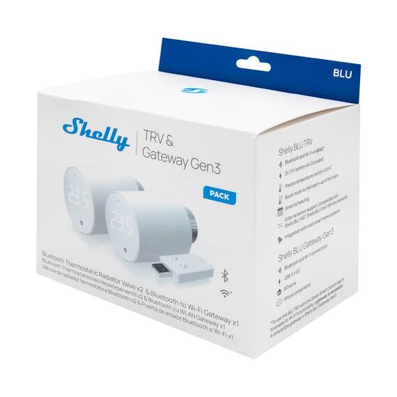 Shelly BLU TRV Thermostatic heads white - Smart Home - Security - Techbox