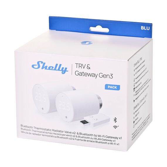 Shelly BLU TRV Thermostatic heads white - Smart Home - Security - Techbox