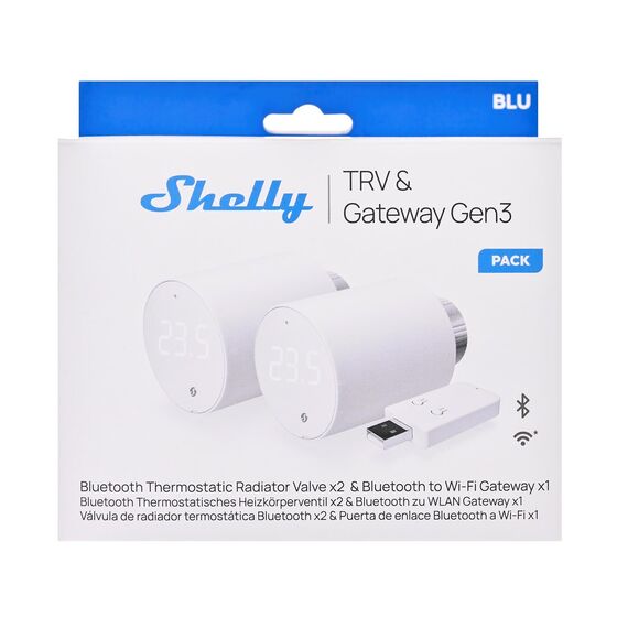 Shelly BLU TRV Thermostatic heads white - Smart Home - Security - Techbox