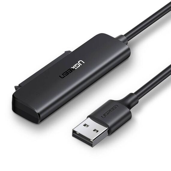 Ugreen adapter converter for 2.5" SATA III 3.0 HDD SSD drive - USB 3.2 Gen 1 (USB 5 Gbps) black (70609 CM321) | Techbox