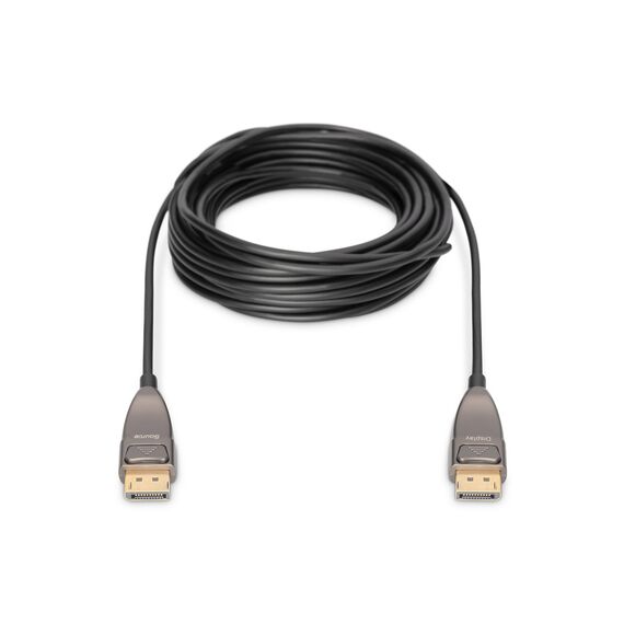 Digitus DisplayPort AOC Hybrid Fiber Optic Cable, UHD 8K, 10 m - Adaptors & Plugs - Cables & Adapters - Techbox